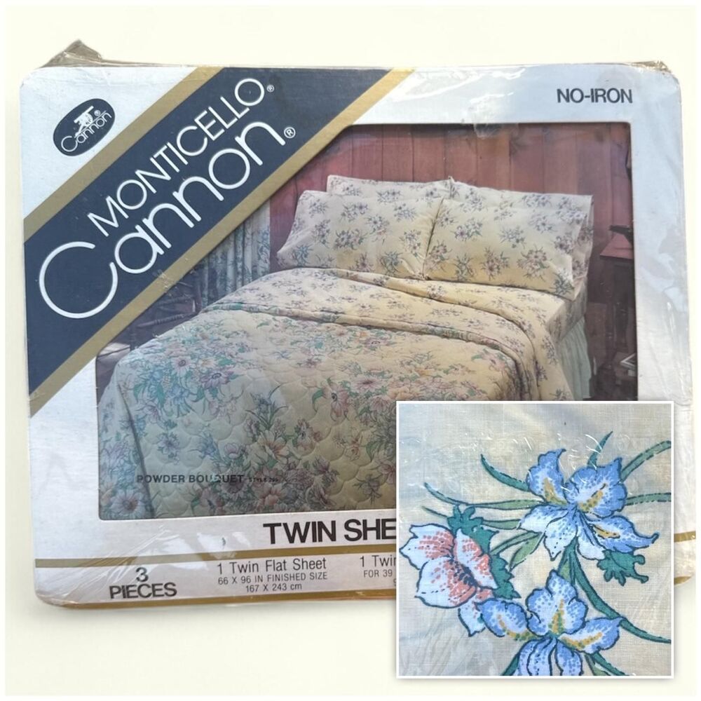 Vintage Floral Twin Sheet Set